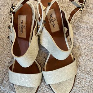 Valentino Rockstud double slingback Leather Sandals